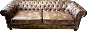 Brown Tufted Chesterfield Sofa